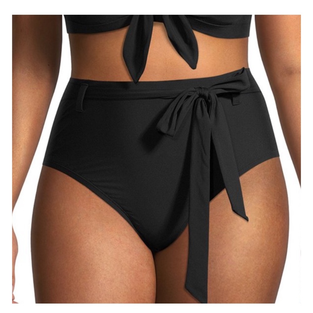 High waist swim bottoms